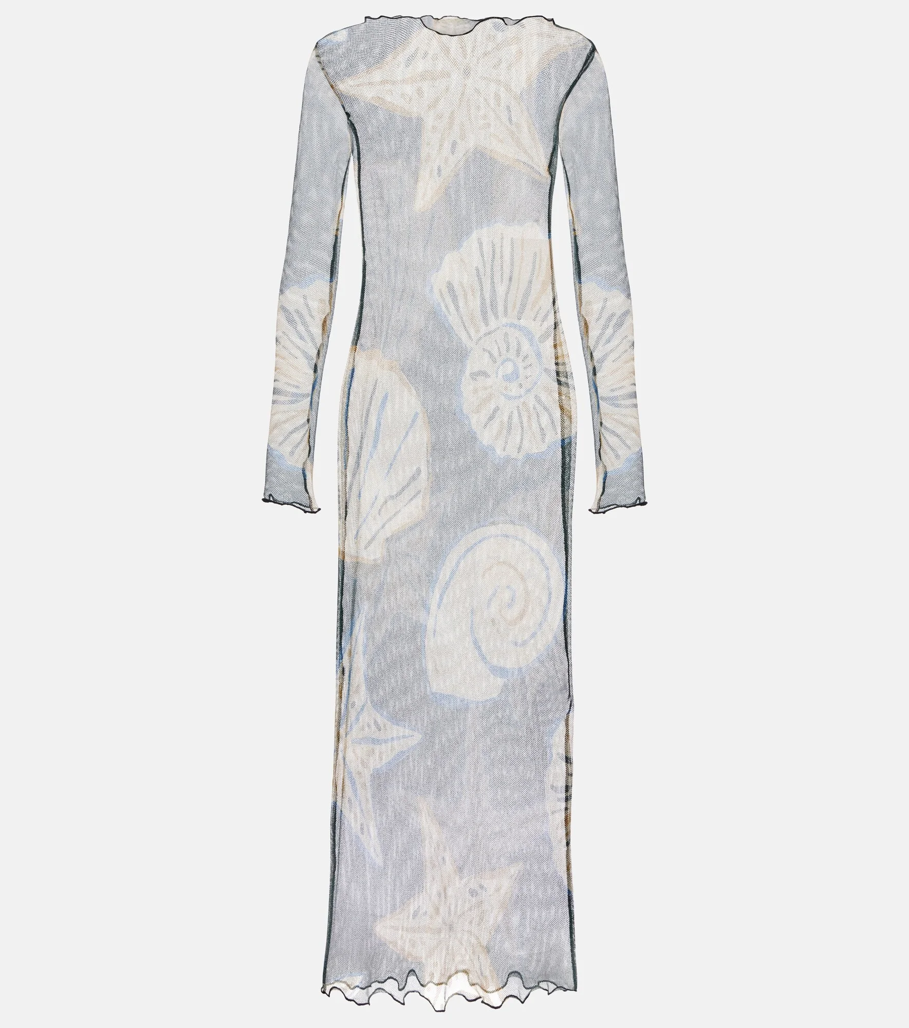 Ursa printed sheer beach dress - 1