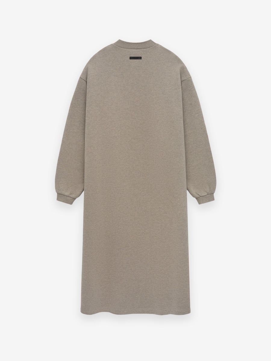 Women's Fleece Crewneck Dress - 2