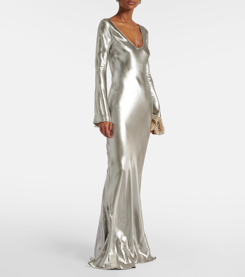 GALVAN Valletta satin gown outlook
