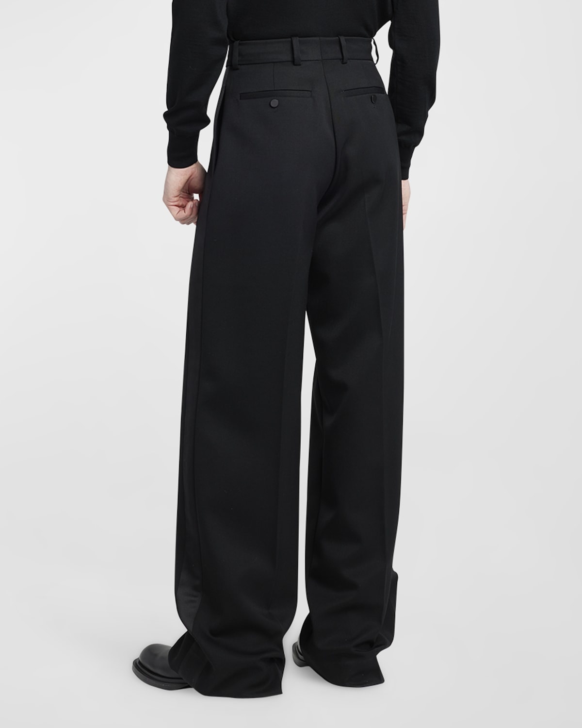 【送料&関税込】Alexander McQueen Classic Wool Trousers Alexander McQueen Wool Trousers | Black | FARFETCH JO