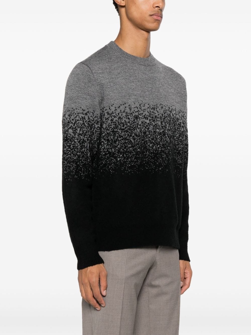 patterned intarsia-knit wool blend jumper - 3