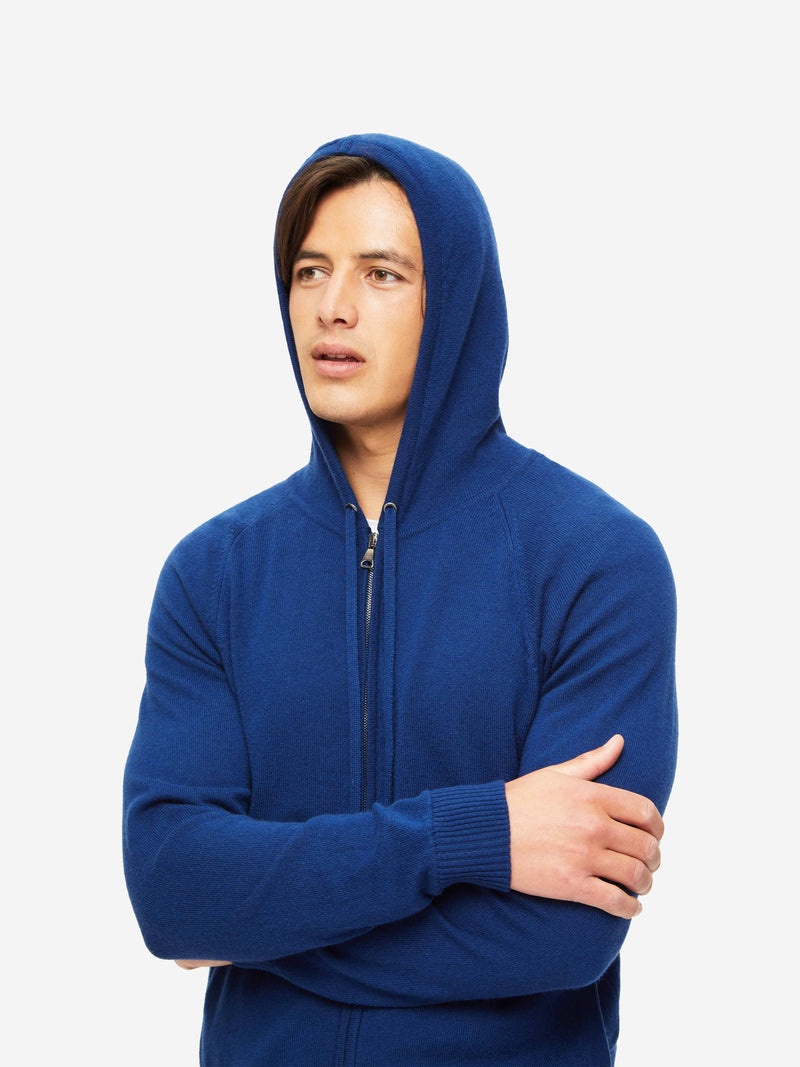 Men's Hoodie Finley Cashmere Electric Blue - 5