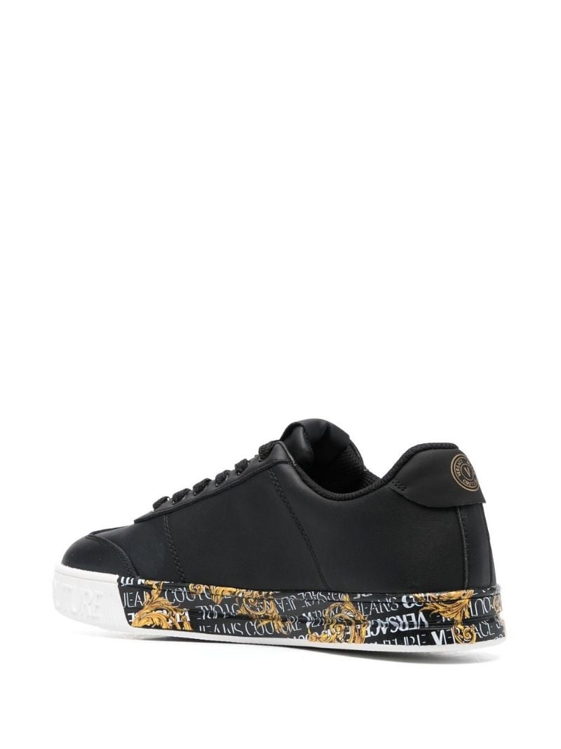 logo-print lace-up sneakers - 3