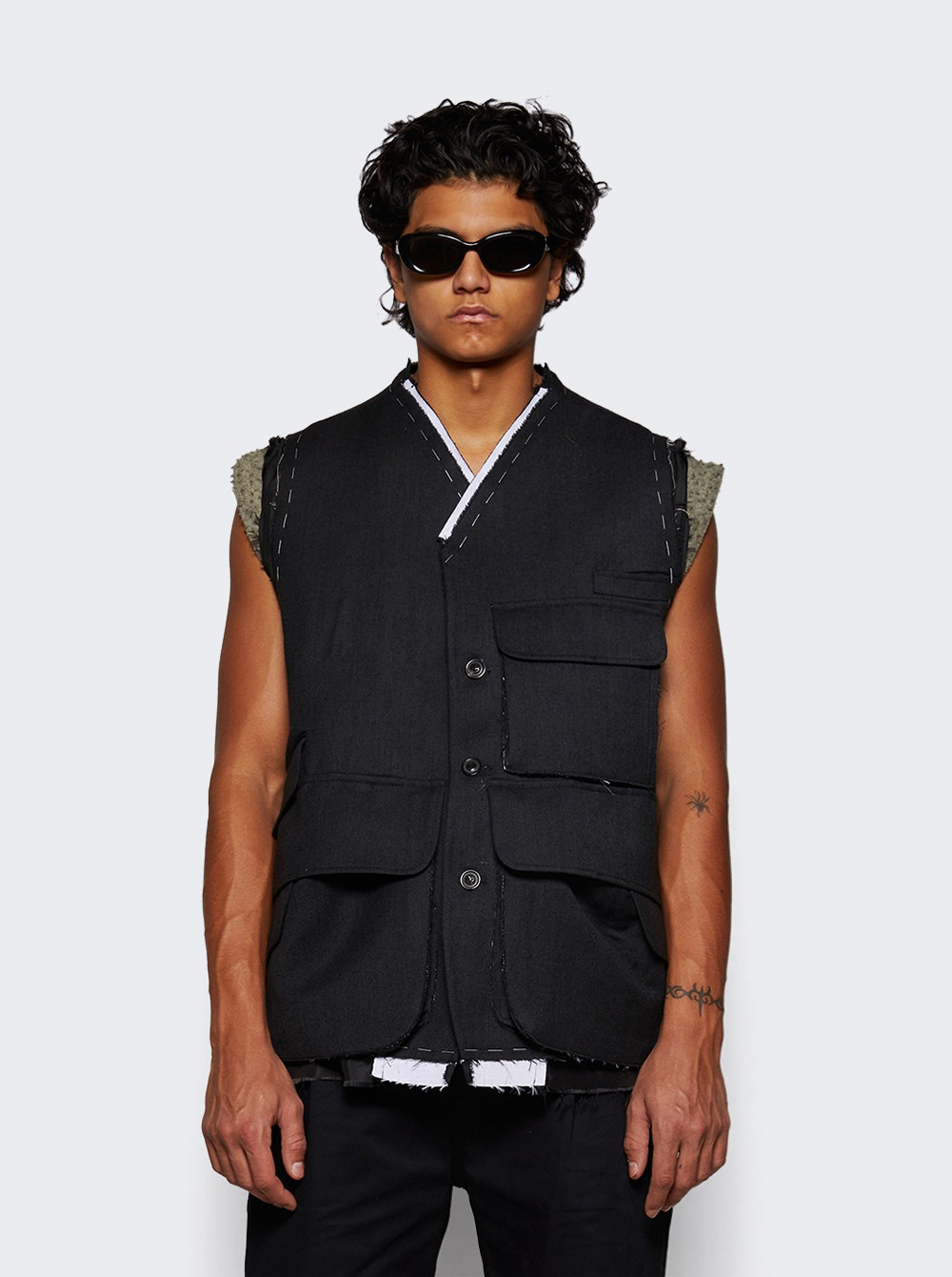Suiting Vest Grey Melange - 3