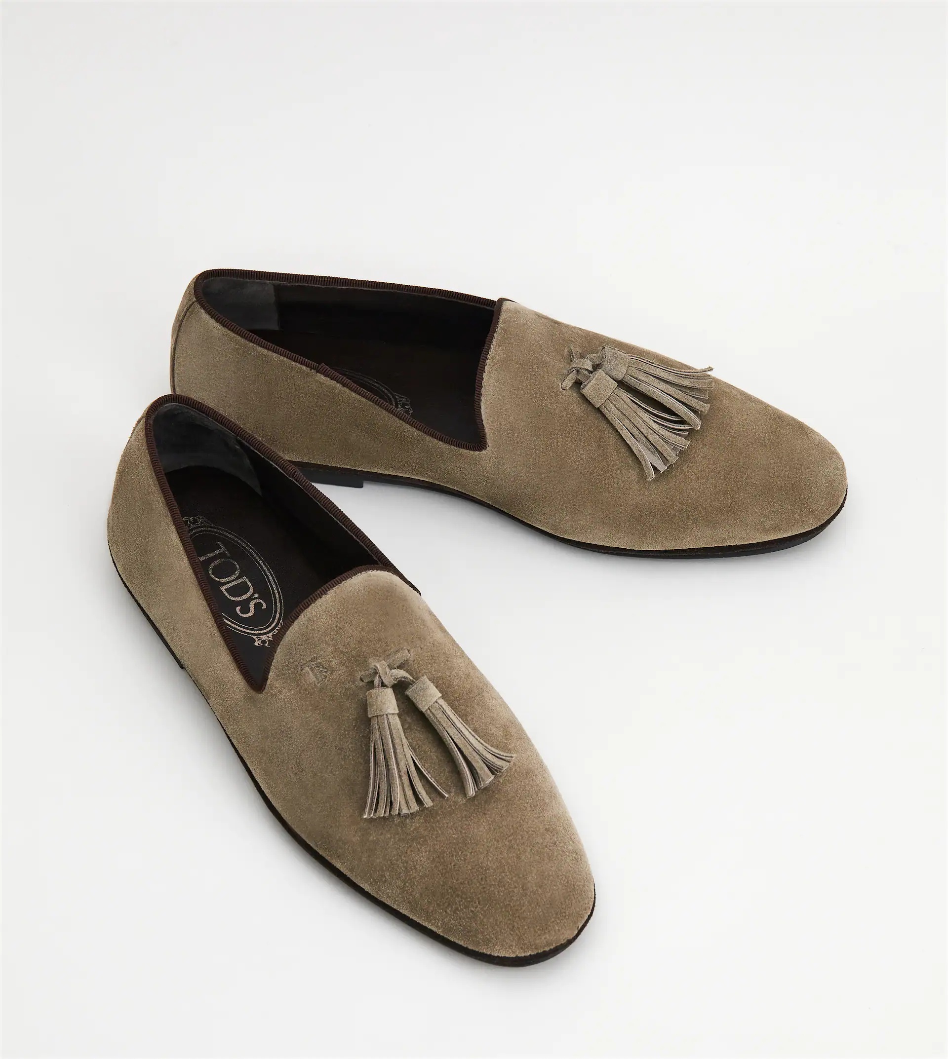 SLIP-ONS IN SUEDE - BROWN - 2