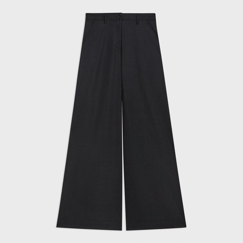 Ultra Wide-Leg Pant in Stretch Flannel 1