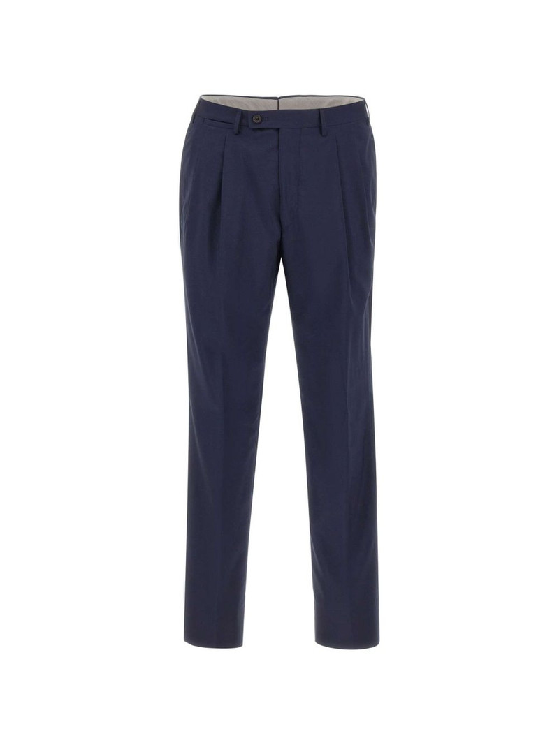 pleated-front trousers 1