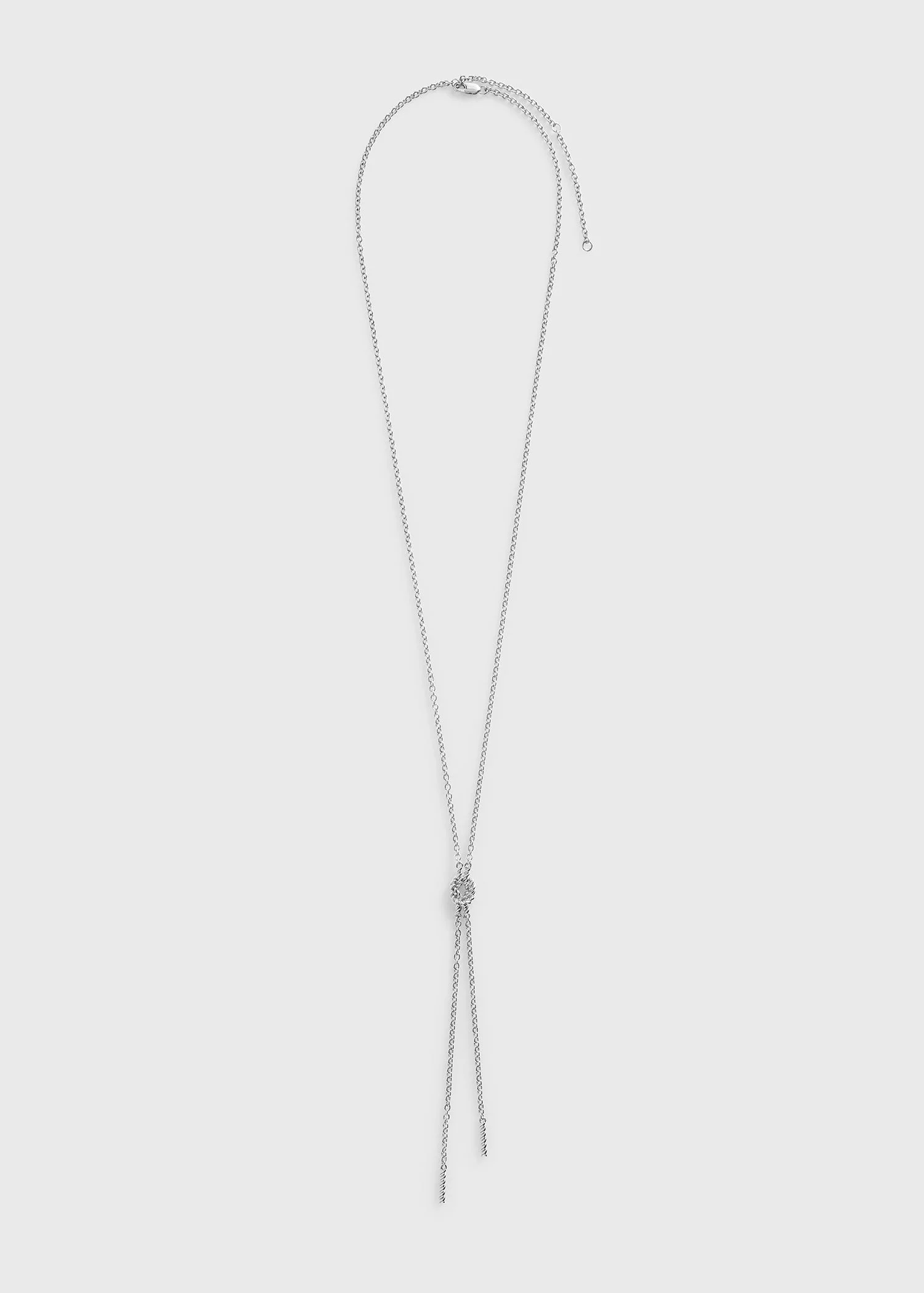 Rope lariat silver - 1