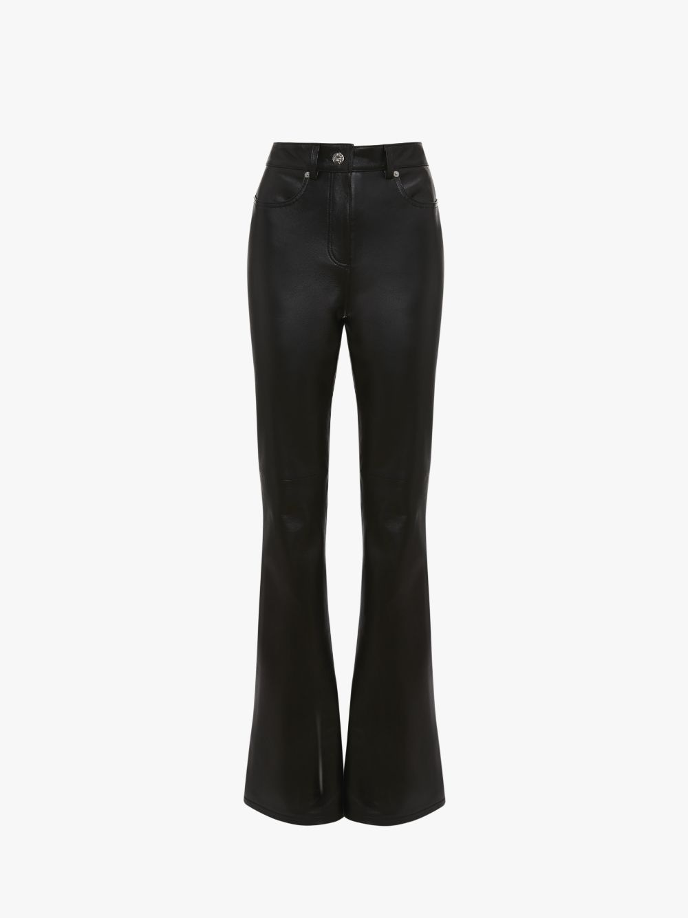 BOOTCUT LEATHER TROUSERS - 1