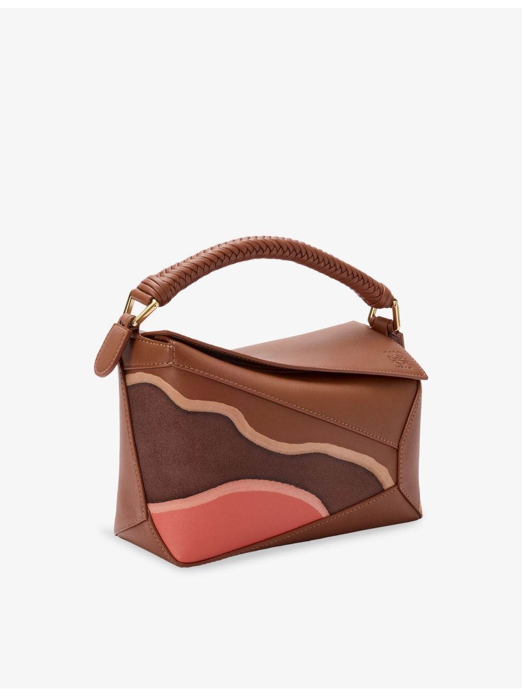 Puzzle Edge Landscape Small Leather Cross-Body Bag - 3