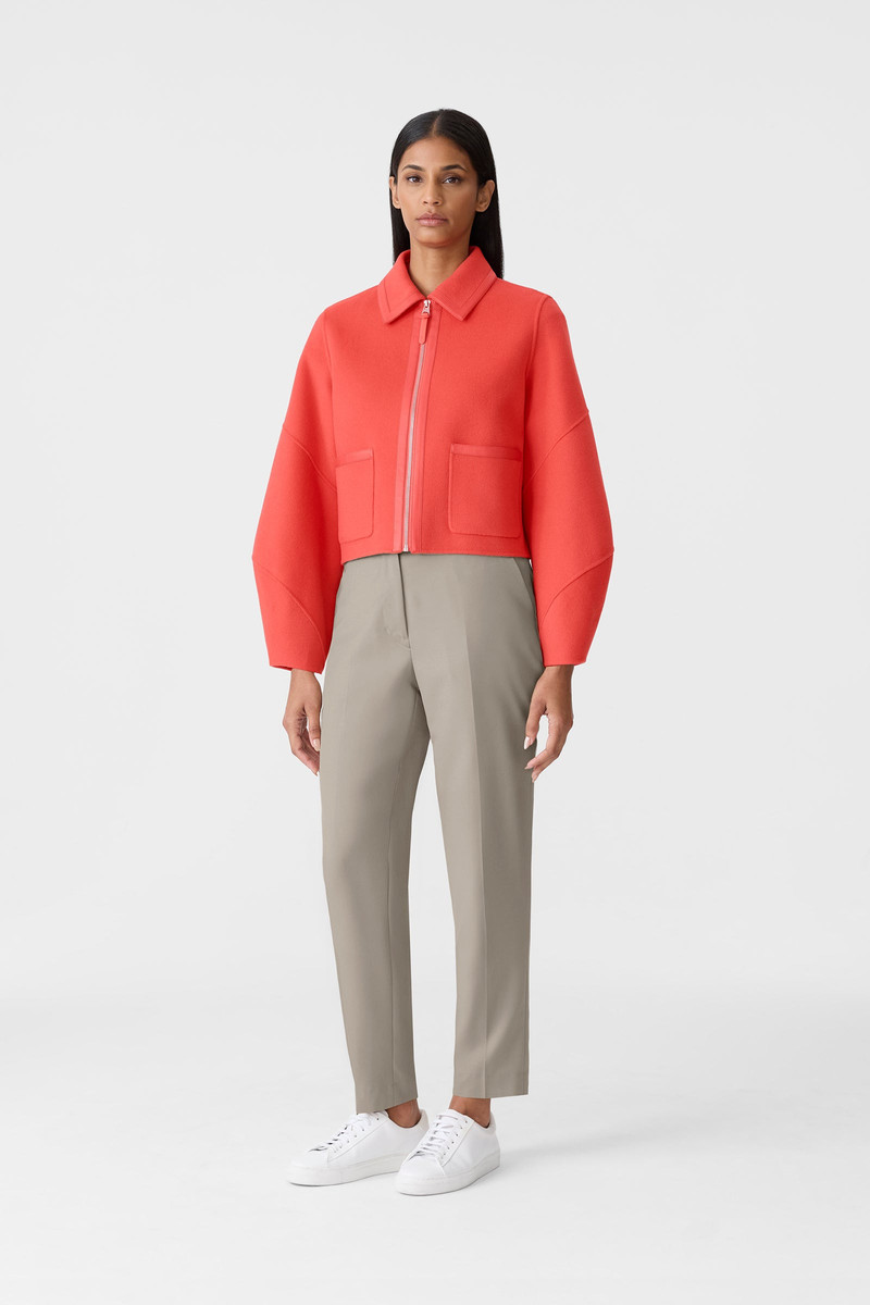 MACKAGE SOLANA-Z Double-Face Wool balloon sleeved short jacket outlook