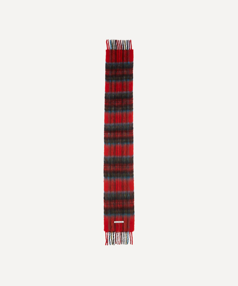 Acne Studios Check Mohair Scarf outlook
