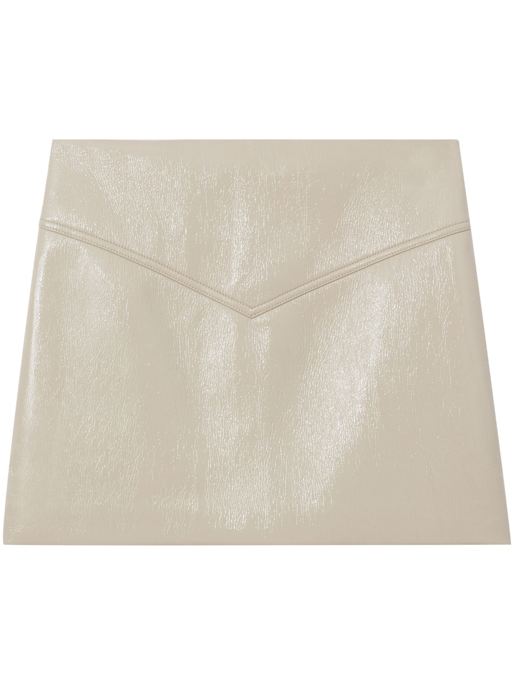 vinyl mini skirt - 1