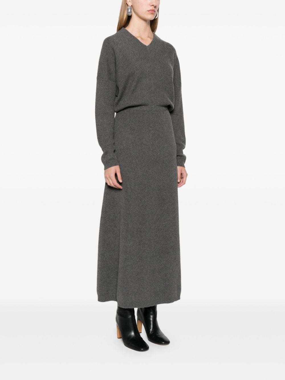 ribbed-knit maxi dress - 3