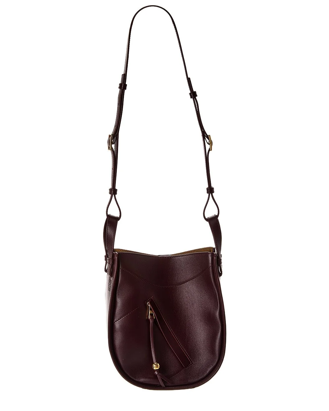 Loewe Hammock Slice Leather Hobo Bag - 1