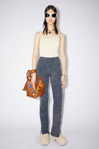 Acne Studios Slim knitted trousers - Navy outlook