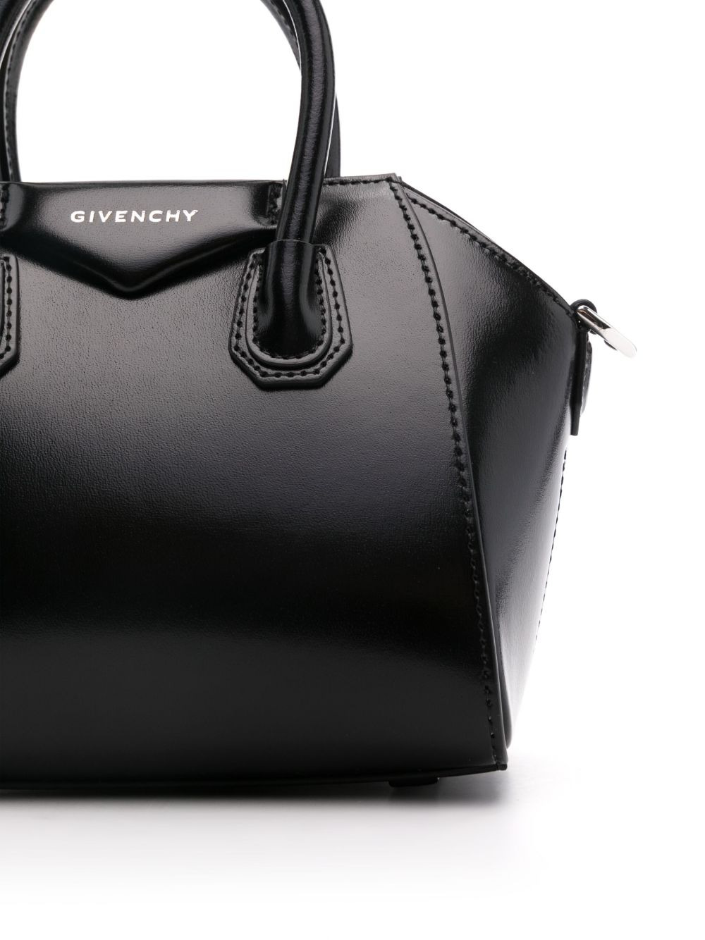 mini Antigona leather tote bag - 4