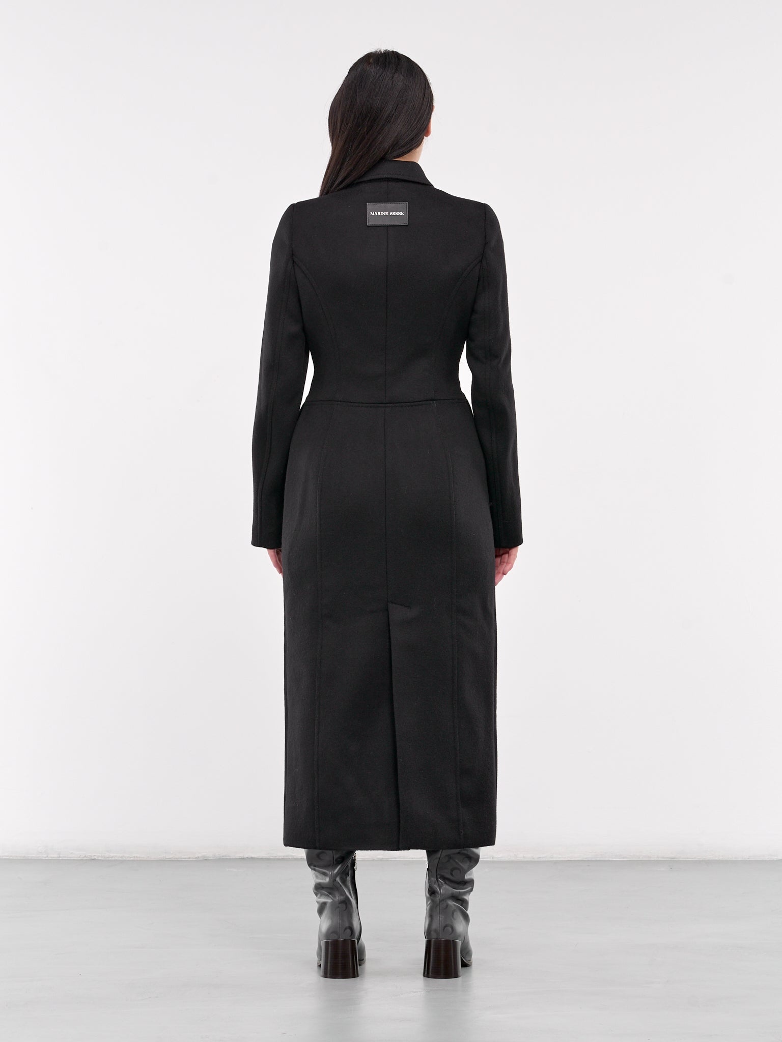 Brushed Wool Fitted Coat - 3