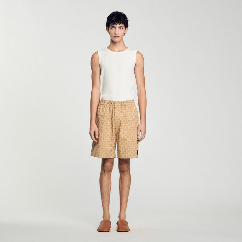 Sandro SQUARE CROSS JACQUARD SHORTS outlook