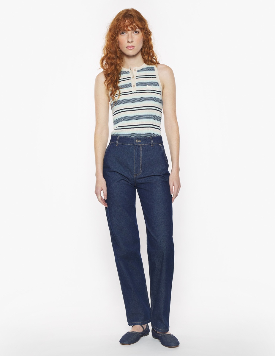 STRAIGHT DENIM JEANS - 2