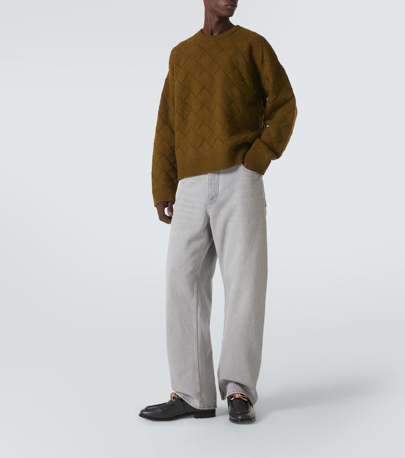 Bottega Veneta Intreccio wool-blend sweater outlook
