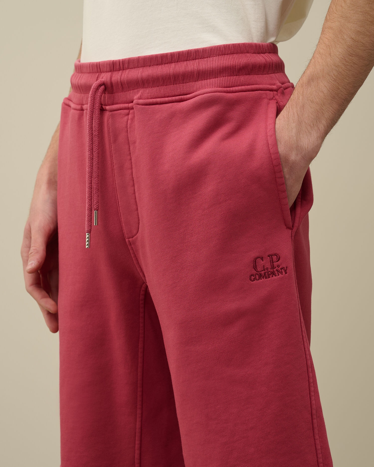 Cotton Diagonal Fleece Shorts - 4