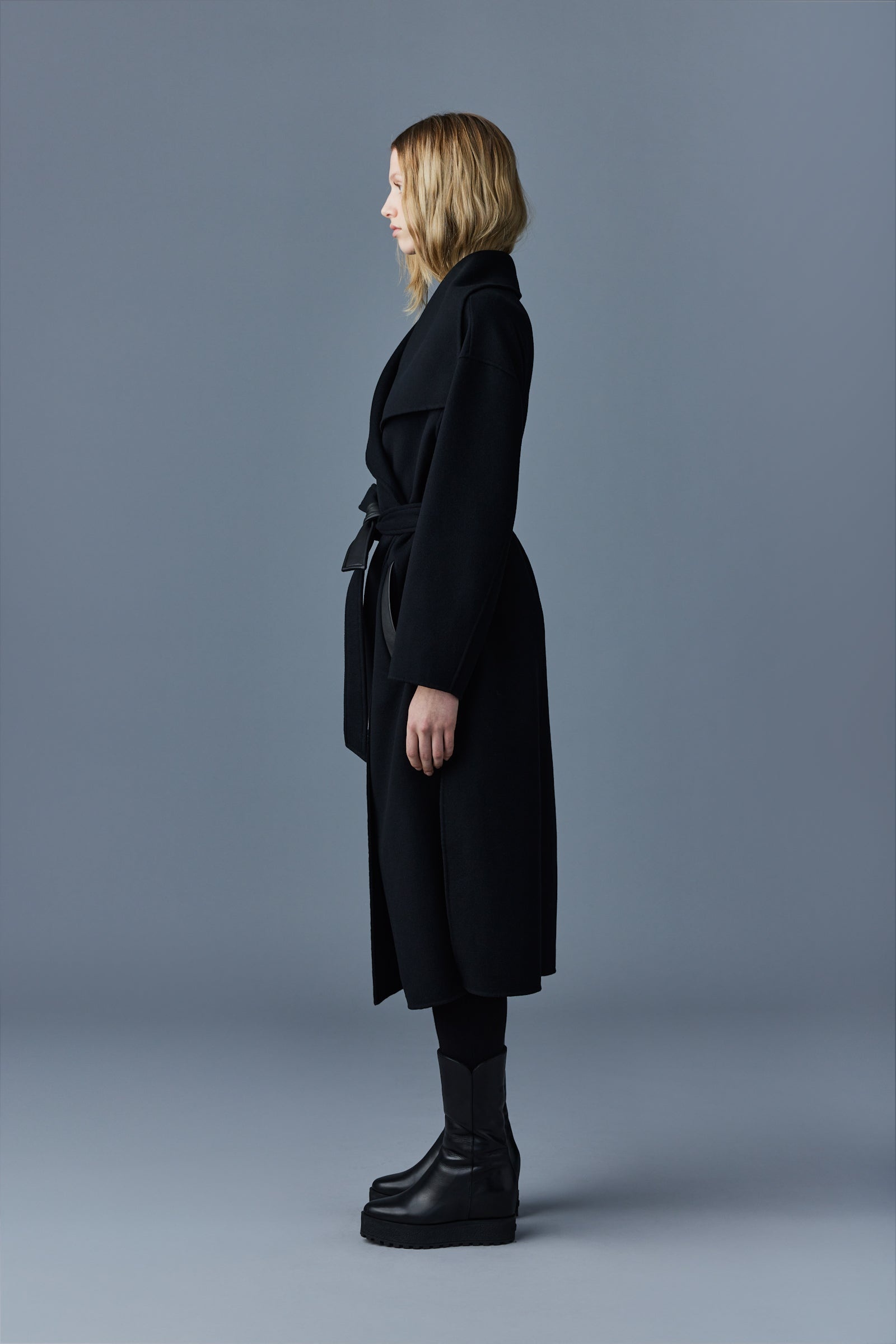 KATE double-face wool robe coat - 3