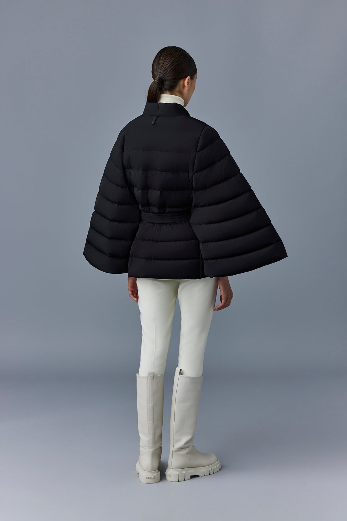 JULIETA-CITY Light down wrap coat - 5