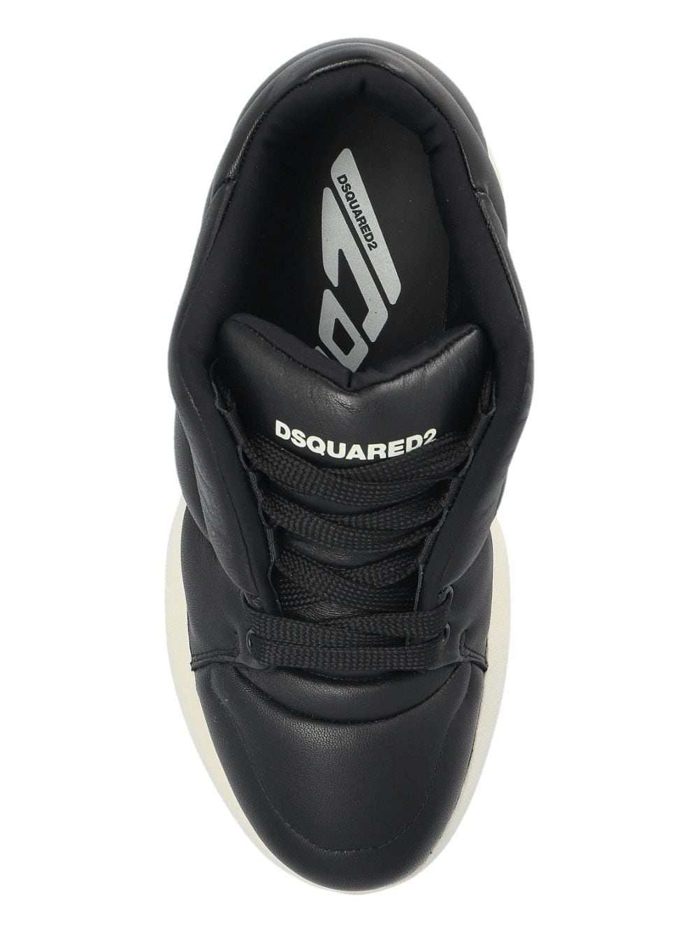 quilted leather sneakers - 6