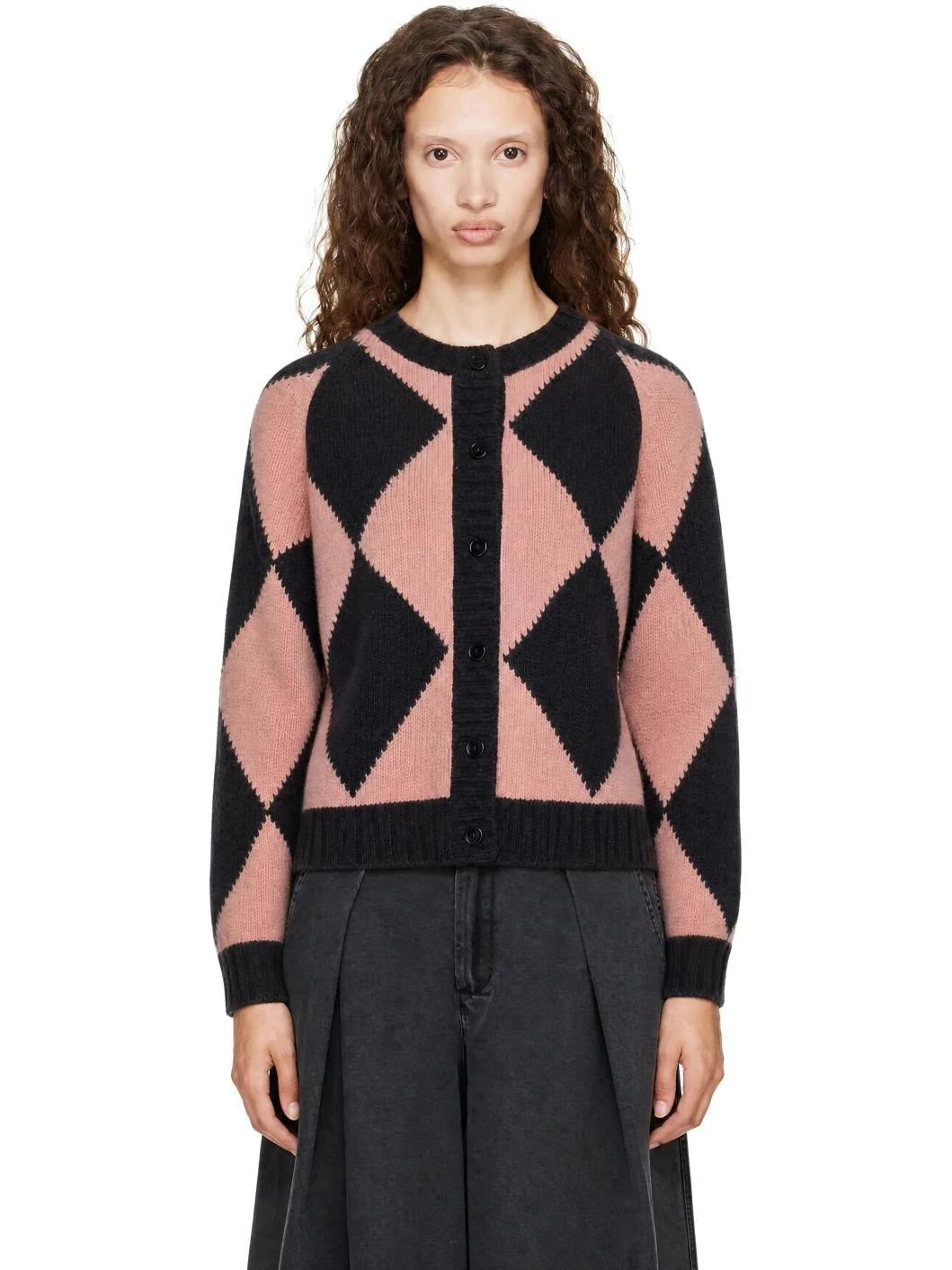 Black & Pink Atomic Cardigan - 1