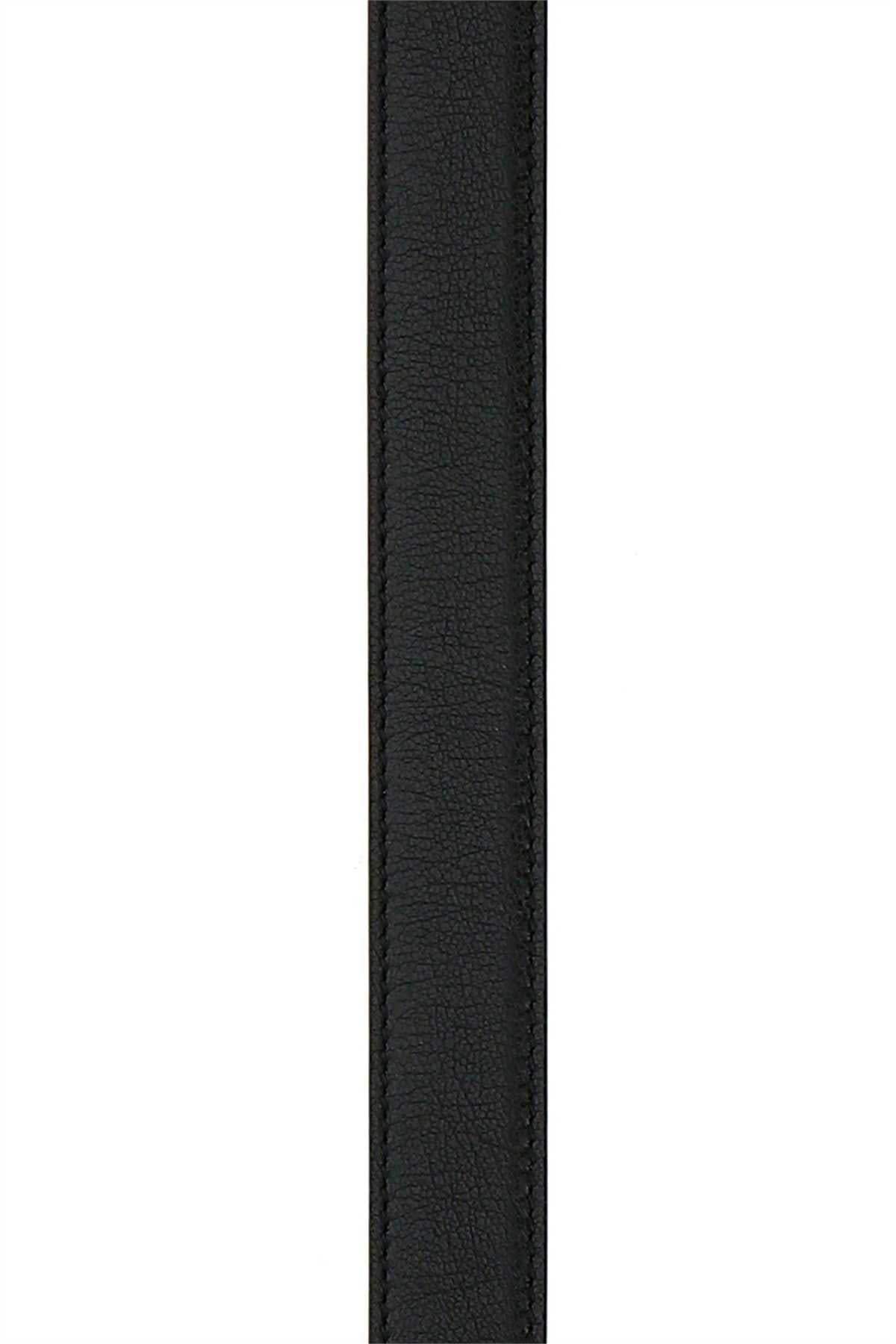 Saint Laurent Men Black Leather Belt - 3