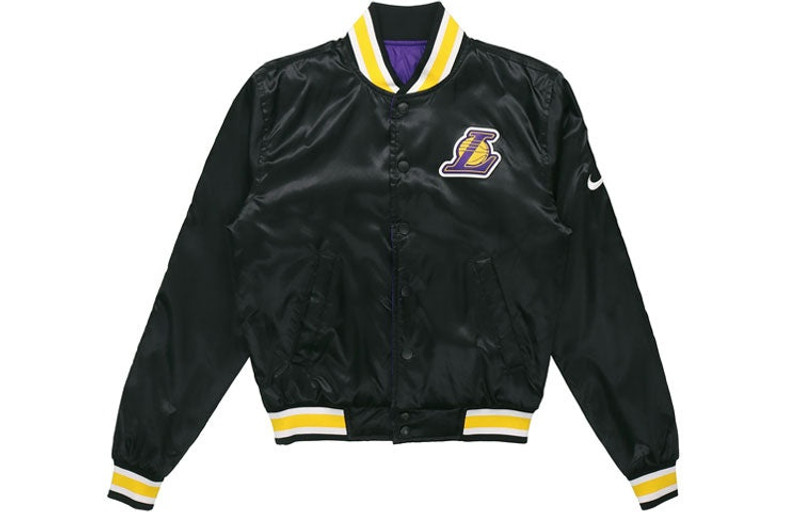 Nike NBA Los Angeles Lakers Reversible Sports Jacket Black AV3544-010 - 1