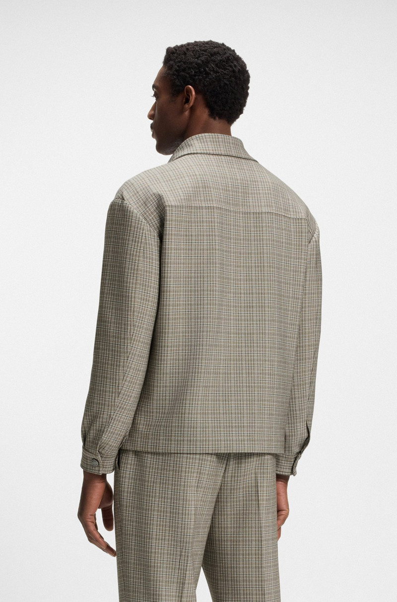 RELAXED-FIT OVERSHIRT IN PADDED STRETCH FABRIC 4