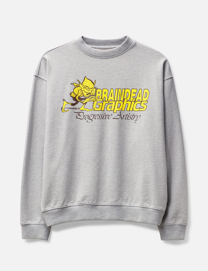 Brain Dead Progressive Artistry Crew Sweat - 1