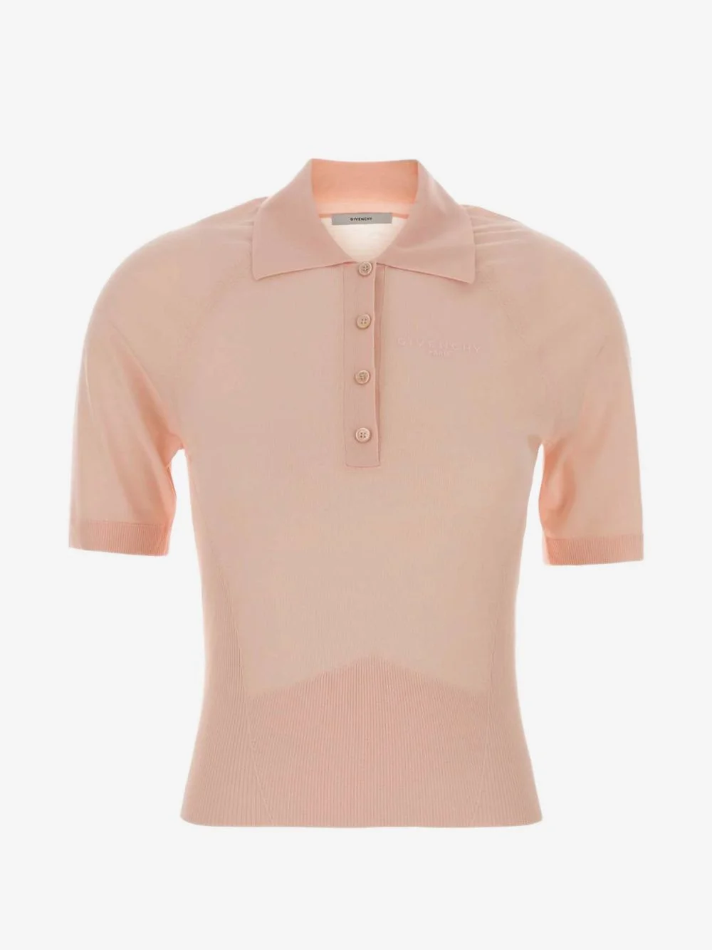 short-sleeve cropped polo shirt - 1