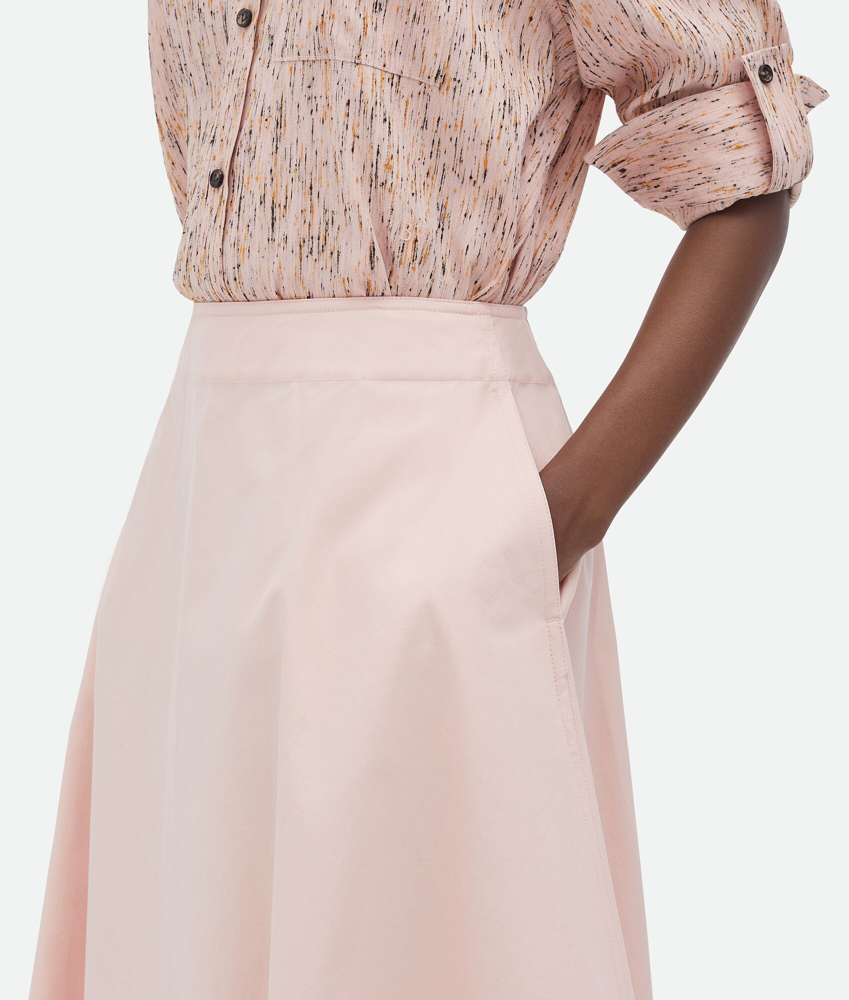 Compact Cotton Skirt - 5