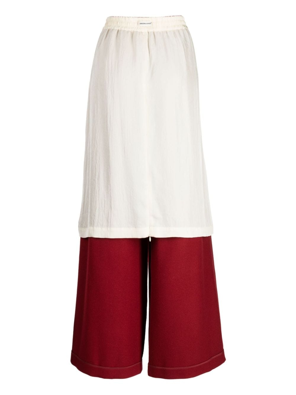 layered wide-leg trousers - 2