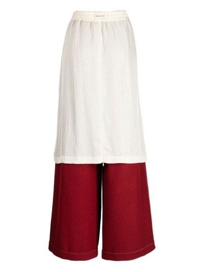 UNDERCOVER layered wide-leg trousers outlook