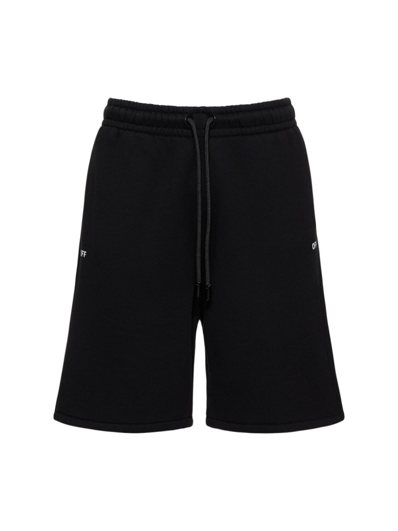 Off Stamp Skate cotton sweat shorts - 1