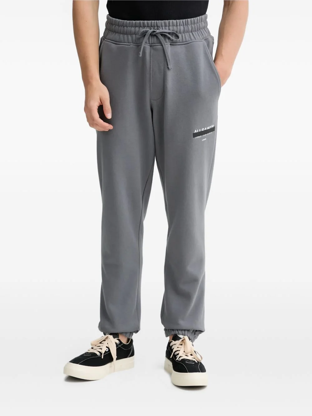 logo square-pocket joggers - 1