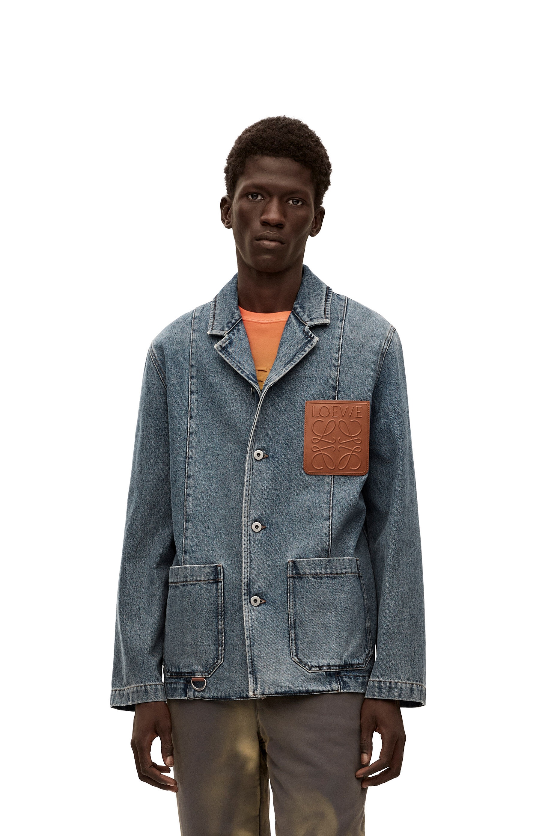 Anagram workwear jacket in denim - 3