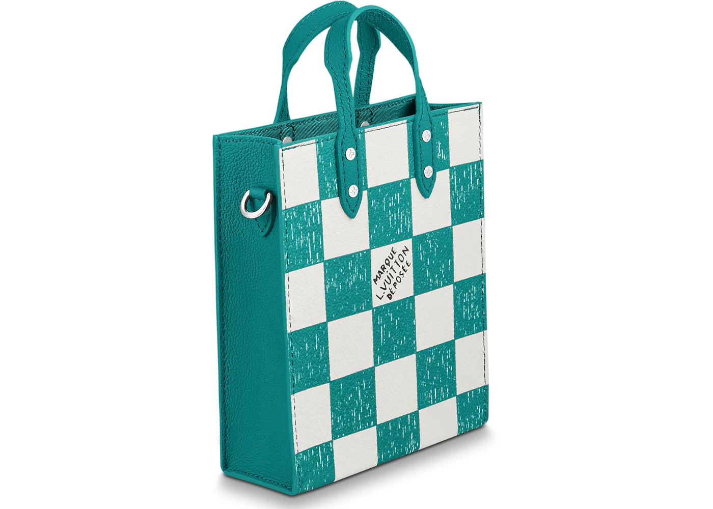 Louis Vuitton Sac Plat XS Graphite Teal Blue - 2