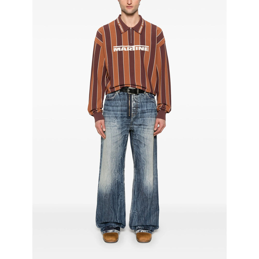 Martine Rose Blue Denim - Wide-Leg Jeans Men - 3