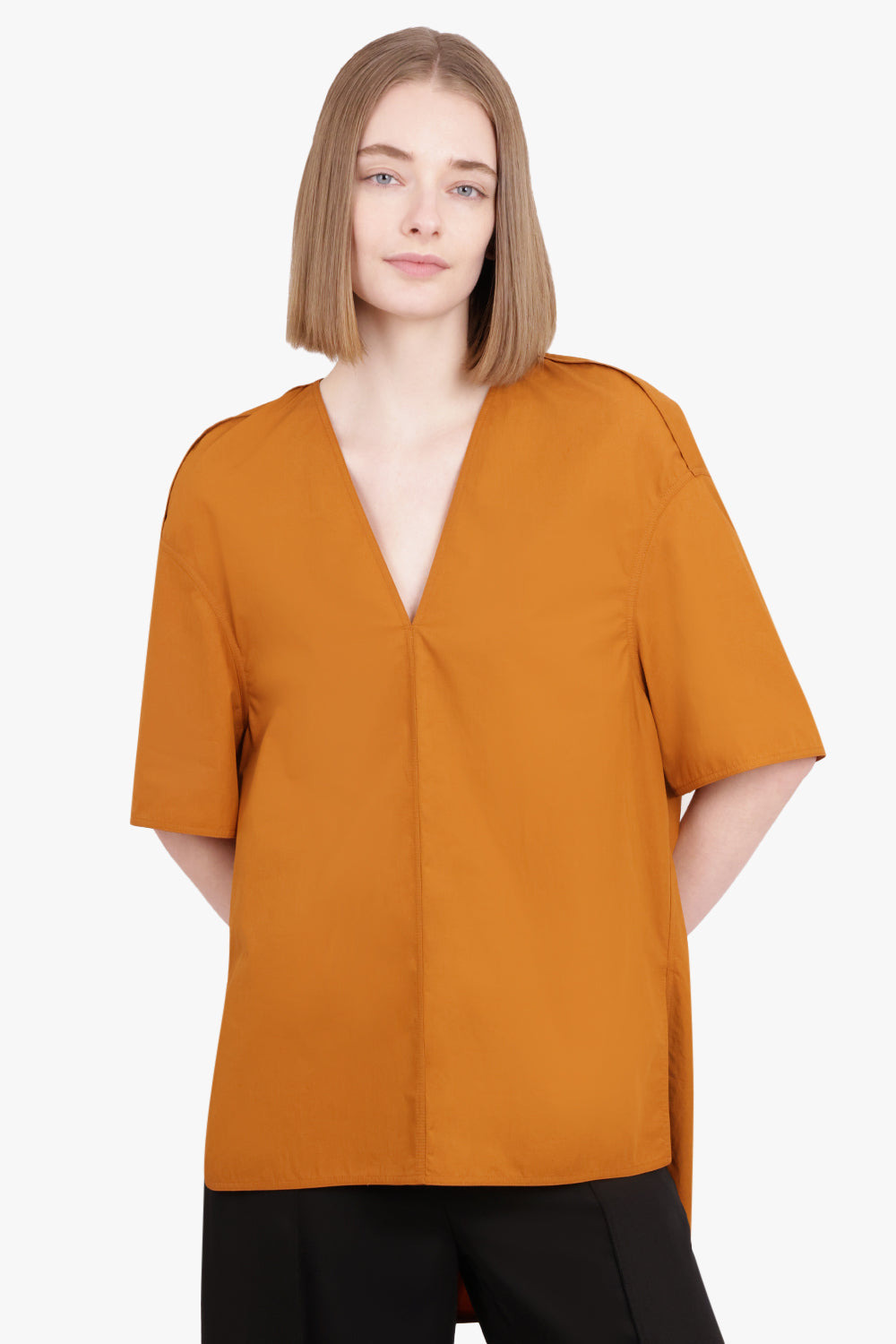 ISLAND MID SLEEVE TOP | CLAY - 2