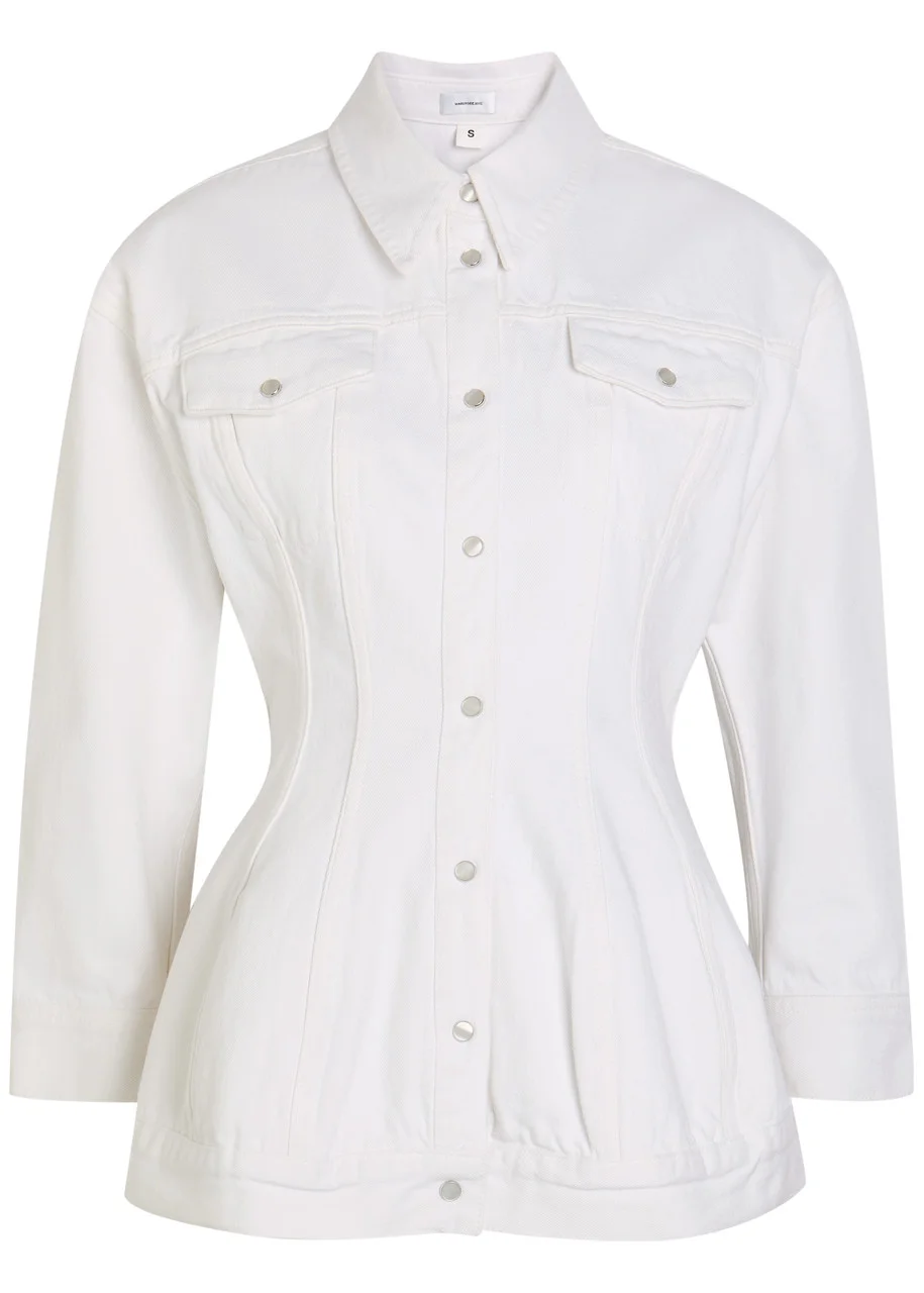 Wardrobe.nyc Sculpted Denim Jacket - 1