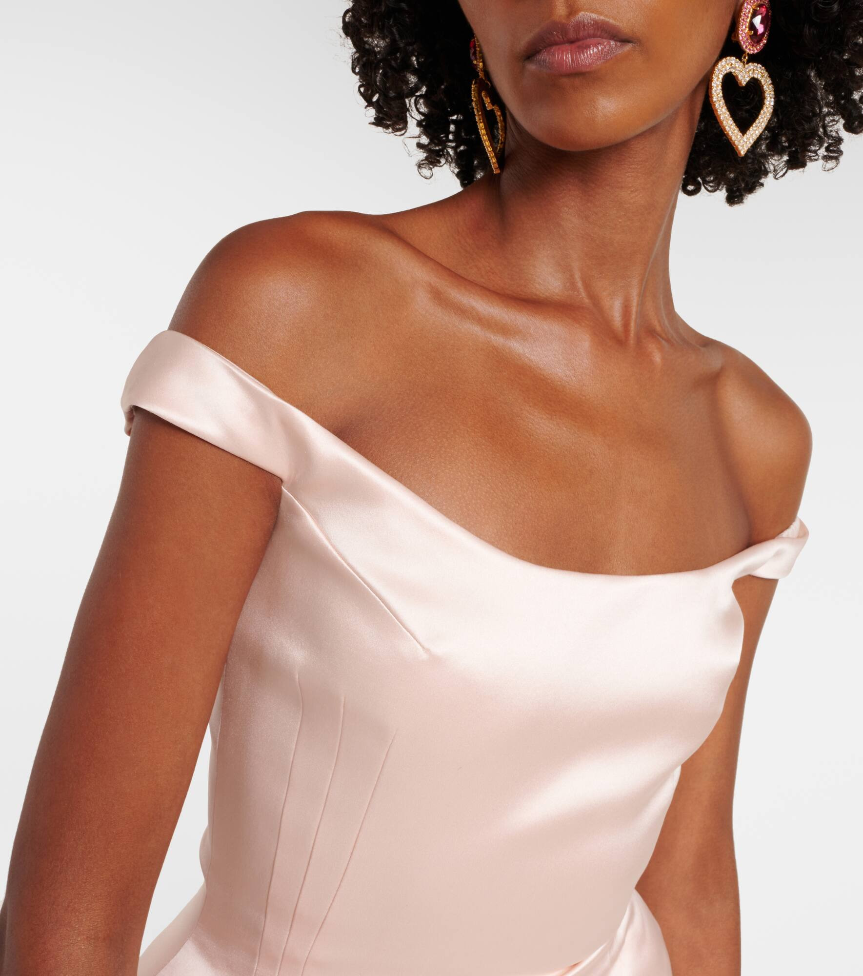 Silk satin minidress - 4