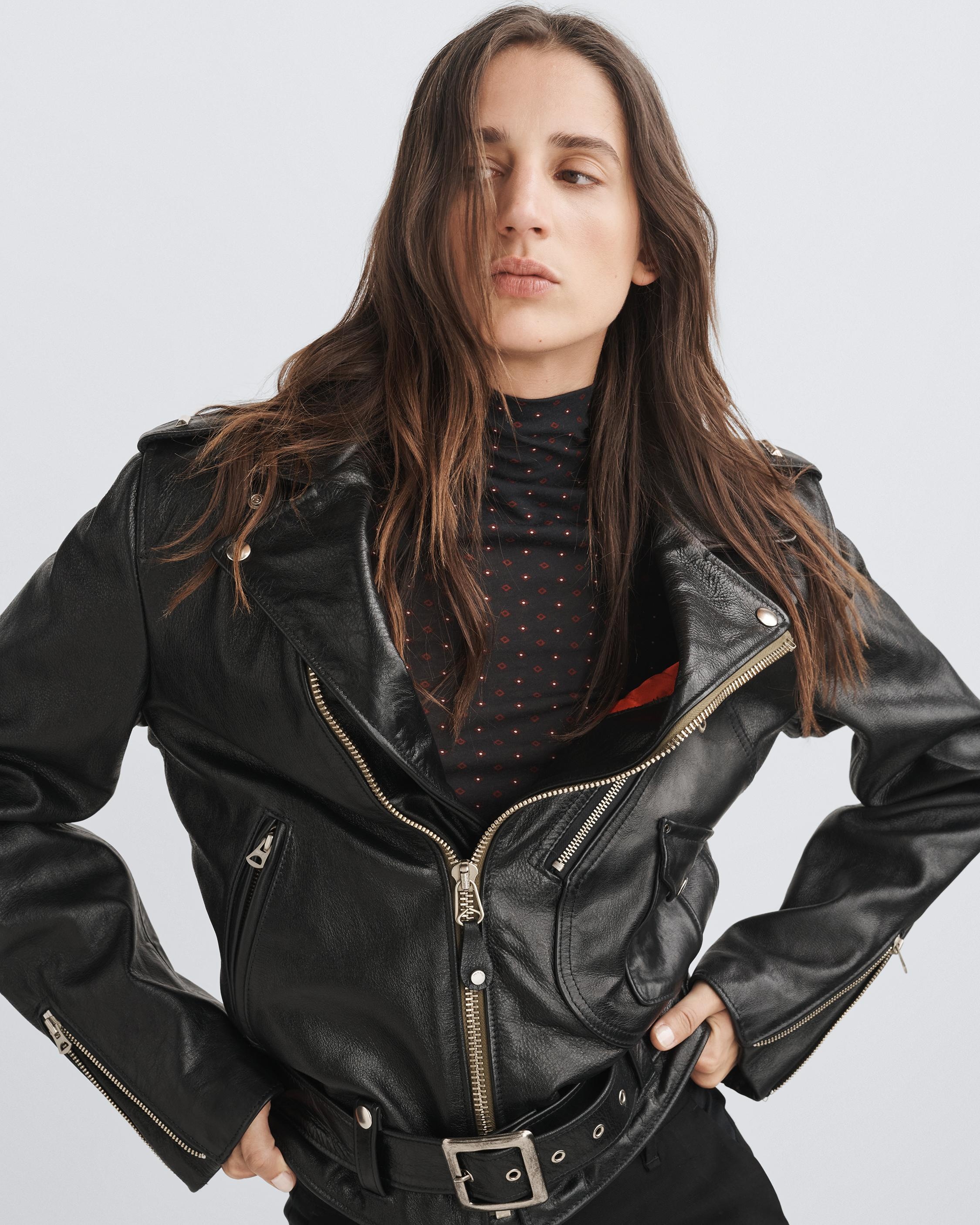 Dallas Leather Moto Jacket
Relaxed Fit - 9
