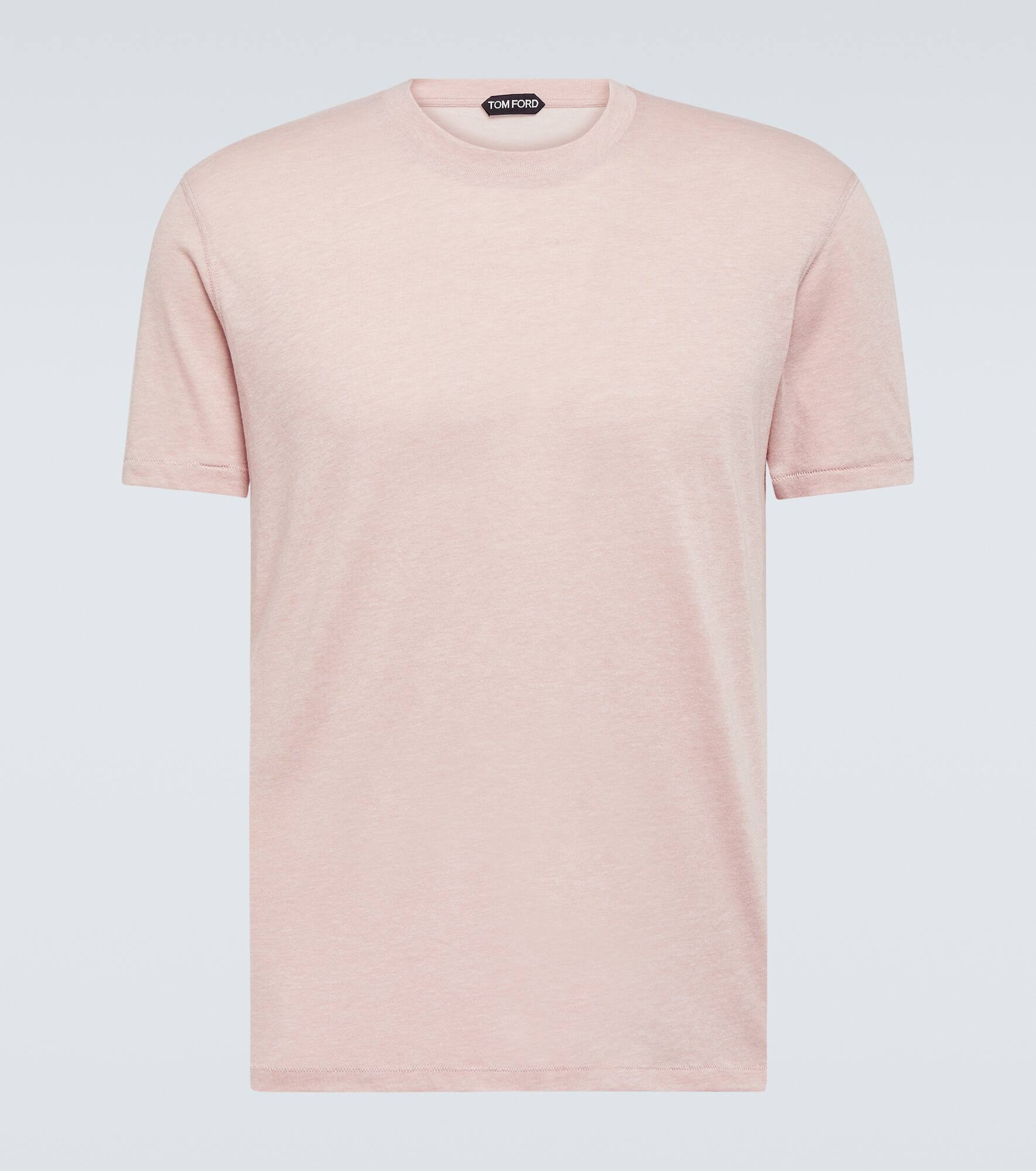 Cotton-blend jersey T-shirt - 1