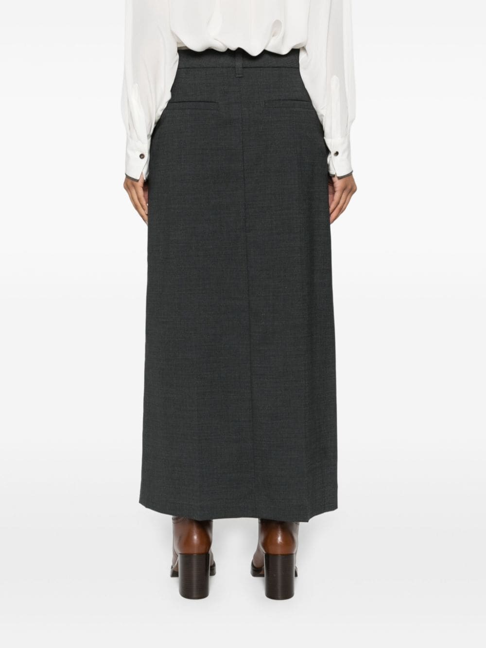 darted pencil skirt - 4