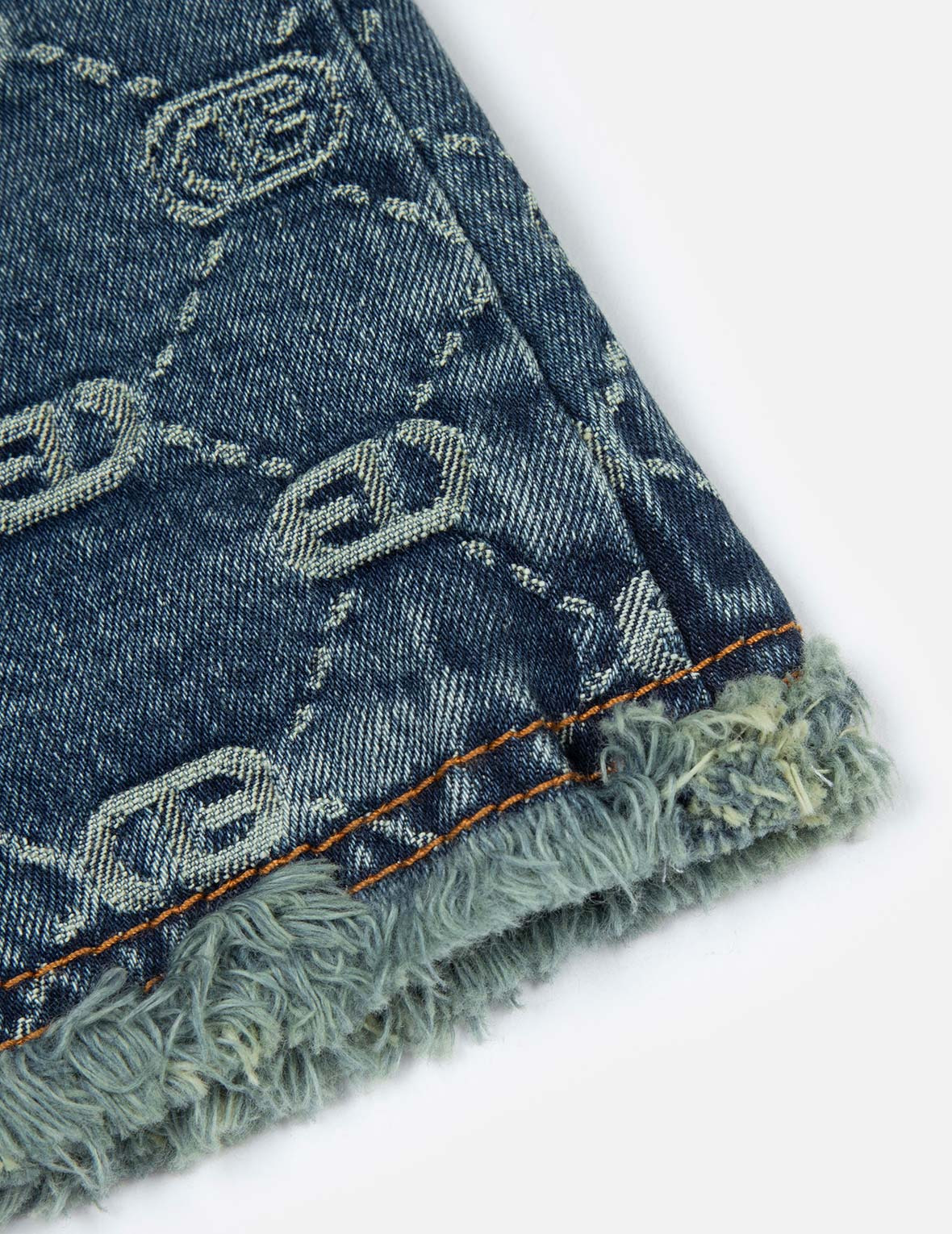 ALLOVER LOGO JACQUARD FASHION FIT DENIM JACKET - 9